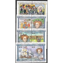 1984 8 different values - MNH (**) - pairs - ROYALTY