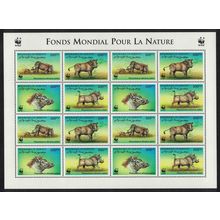 Djibouti WWF Eritrean Warthog Sheetlet of 4 sets 2000 MNH SG#1192-1195