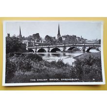 Shrewsbury, The English Bridge - Shropshire postcard