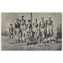India Famine Stricken Victims Original Early 20th C. RPPC unused