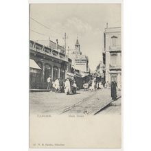 MOROCCO Tangier Main Street early 20th C. RPPC Cumbo 10