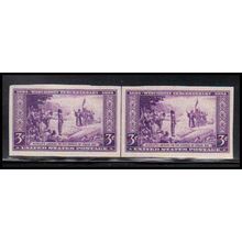 755 3c Wisconsin Very Fine MNH Hor Pair Vert Line Z1822
