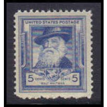 867 5c Walt Whitman Fine MNH KA2801