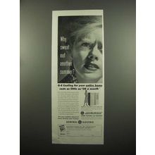 1954 General Electric Home Cooling Unit Ad - Why Sweat