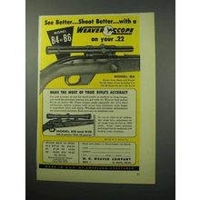 1956 Weaver Model B4 Scope Ad - See Better