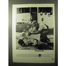 1970 American Red Cross Ad - Young and Old