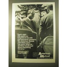 1970 American Mutual Ad - That's Right