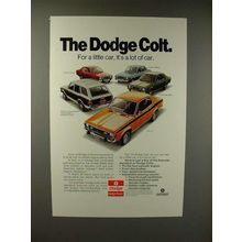 1974 Dodge Colt GT, Wagon, Coupe, Sedan, Hardtop Car Ad