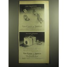 1959 Van Cleef & Arpels Ad - Our tradition ..unsurpassed quality