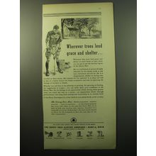 1950 Davey Tree Expert Company Ad - Wherever trees lend grace and shelter