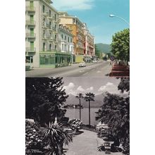 Stresa Lago Maggiore Suisse Hotel 2x Italy Postcard s