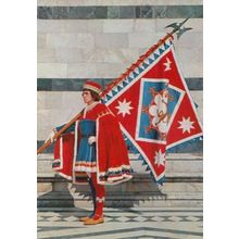 Panther Page Pantera Della Contrade of Siena Costume Fashion Italian Postcard