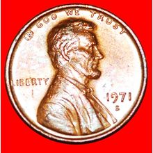 MEMORIAL (1959-1982):USA★1 CENT 1971S★LINCOLN 1809-1865★LOW START★NO RESERVE