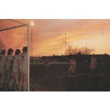 Worthing Sussex Football Club vs Carshalton in Dec 1985 Postcard