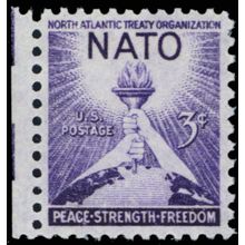 1008, MNH NATO Stamp Printed on Very Thin Paper ERROR .. Stuart Katz