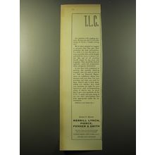 1960 Merrill Lynch Ad - T.L.C.