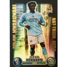 MATCH ATTAX EXTRA 2007/08 07/08 Benjani Mwaruwari HAT TRICK HERO