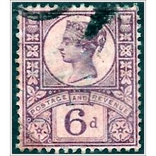 1887-1892 Queen Victoria Jubilee - 6d violet (as picture) C2-1
