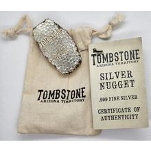 5 Oz Silver Collectible Scottsdale Mint Tombstone Nugget Bar