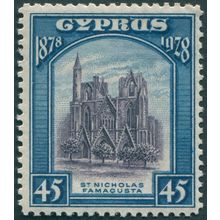 Cyprus 1928 45pi violet & blue SG131 unused