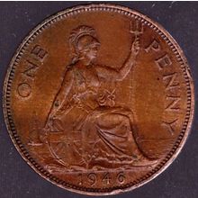 1946 Great Britain 1 Penny Coin