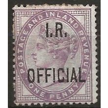 1882 O3 1d Lilac Inland Revenue Official Very Fine Used ..