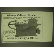 1922 Whitney Cylinder Grinder Ad