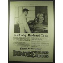 1922 Wisconsin Electric Dumore High Speed Grinders Ad