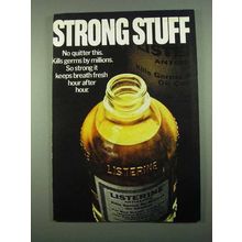 1969 Listerine Antiseptic Ad - Strong Stuff
