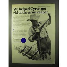 1971 Connecticut Mutual Ad - Get Rid of Grim Reaper
