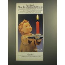 1988 M.I. Hummel Ad - A Gentle Glow Figurine