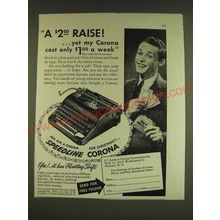 1939 Smith & Corona Typewriter Ad - A $2.00 Raise