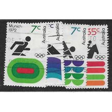 AUS 1972 (SET) 'OLYMPIC GAMES' (4v) FINE USED (EBID52-041)