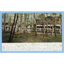 CT Plainville The Camp Ground View Of Wooded Area w/Old Camp Buildings~661