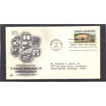 FDC Art Craft 1505 10c Chautauqua Tent (Cachet-Typed/A) CV41686