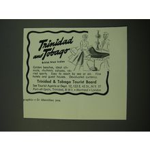 1956 Trinidad & Tobago Tourist Board Advertisement - Trinidad and Tobago
