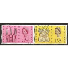 1963 Freedom From Hunger PHOSPHOR Set SG634p-635p Very Fine Used