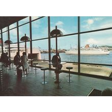 Goteborg Stena Line Ship Waiting Area Terminal 1970s Postcard