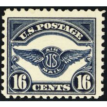 C5, Mint NH 16¢ Early Airmail Stamp CV $120 *- Stuart Katz