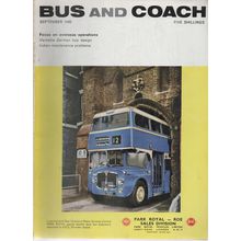 Bus & Coach September 1965 (spine damage)