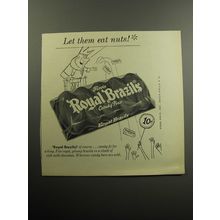 1957 Fenn's Royal Brazils Candy Bar Advertisement - Let them eat nuts
