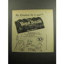 1957 Fenn's Royal Brazils Candy Bar Advertisement - My Kingdom for a nut