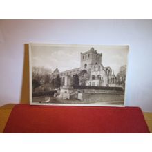 ABBEY & WAR MEMORIAL, JEDBURGH, SCOTLAND . unused vintage postcard =