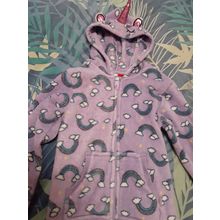 girls one piece sleep wear with unicorn hood size 8