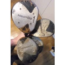 Dunlop Powerflow Driver 3 4 5 Woods Set Golf Clubs Steel Shaft Right Handed
