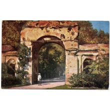 OILETTE POSTCARD OF THE BAILLEY GUARD GATE LUCKNOW INDIA (4306)