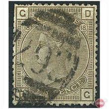 1882 SG160 4d Grey-Brown Plate 18 Good Used Clipped Pf