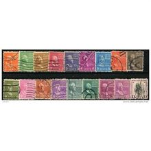 1938/1954 18 different values - #152 fine used (o)