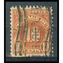 Used J84 10c Postage Due Barely Clears WA1436