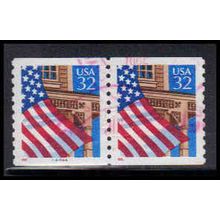 Used 2913 32c U.S. Flag Over Porch Very Fine CNP Left 44444 PA1726